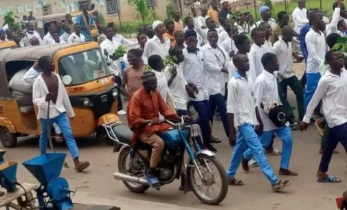 PHOTOS: Bauchi students protest plan to separate boys from girls in schools