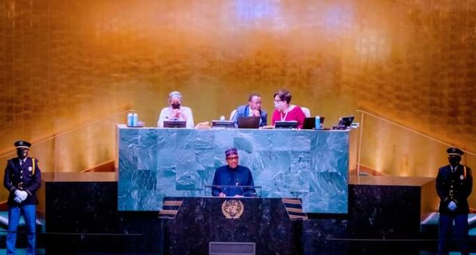 Buhari at UNGA77: Development financial firms should prioritise renewable energy projects