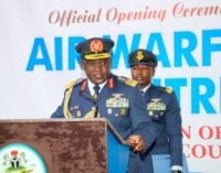 NAF chief inaugurates warfare centre, says air power critical to military operations