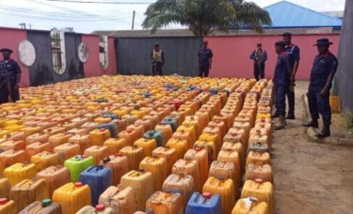 NSCDC operatives seize N4m worth of petrol from vandals in Lagos