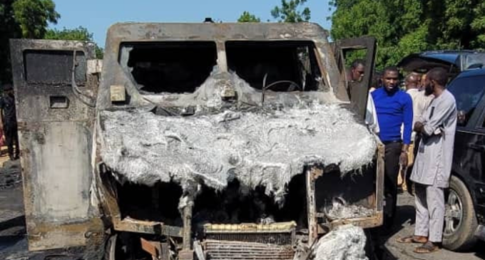 Three police officers, civilians burnt to death in bullion van accident in Kebbi