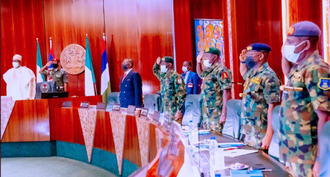 PHOTOS: Buhari presides over national security council meeting