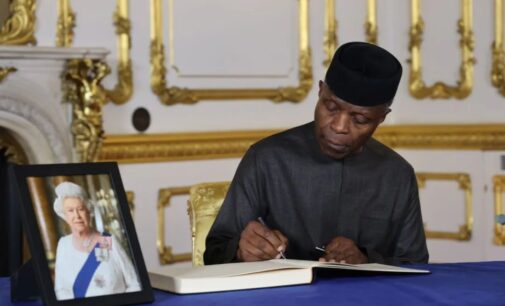 ‘Monarch of all seasons’ — Osinbajo signs condolence register for Queen Elizabeth II