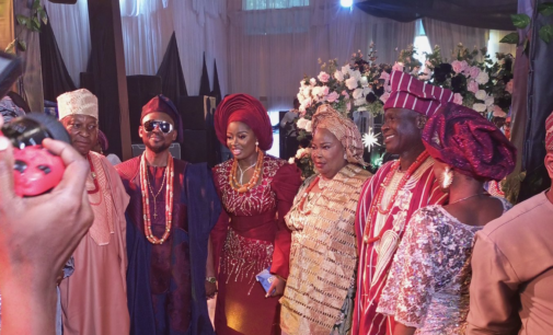 PHOTOS: Pamilerin, Dipo Awojide attend Omojuwa’s wedding in Ekiti