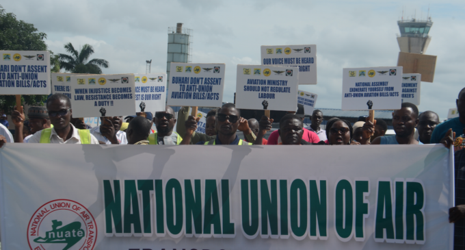 PHOTOS: Aviation workers embark on nationwide protest over ‘obnoxious’ legislation
