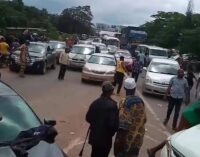 ‘We are tired’ — students block Ibadan-Ife road to protest ASUU strike