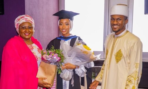 PHOTOS: Buhari’s daughter-in-law Zahra bags first-class from UK varsity