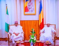 PHOTOS: Buhari attends swearing-in of Mahamat Deby as Chad’s transitional president