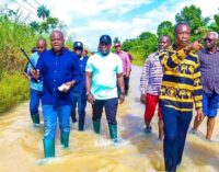 ‘My house also affected’ — Diri commiserates with residents as flood hits Bayelsa communities