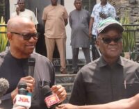 PHOTOS: Obi visits Ortom, promises to support Benue residents affected by flooding