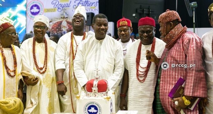 PHOTOS: Adeboye, Ooni attend RCCG royal fathers’ convention