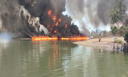 NOSDRA, oil firm activate emergency response as fire ravages two oil wells in Rivers