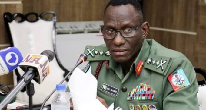 Defence chief warns Ortom, Akeredolu against procuring AK-47 for security outfits
