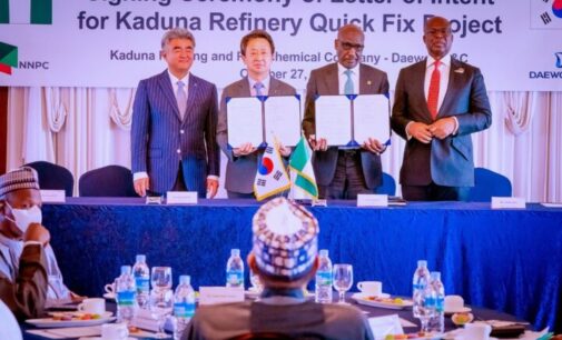 Nigeria signs MoU with Daewoo for rehabilitation of Kaduna refinery