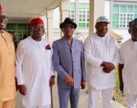 Wike, Ortom present as 5 PDP governors hold ‘crucial meeting’ in Enugu amid party crisis