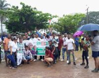 PHOTOS: Peter Obi’s supporters defy rain, gather at Ikeja for Lagos rally