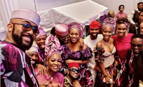 PHOTOS: Bovi, Erica, Banky W turn up for Don Jazzy at mother’s funeral