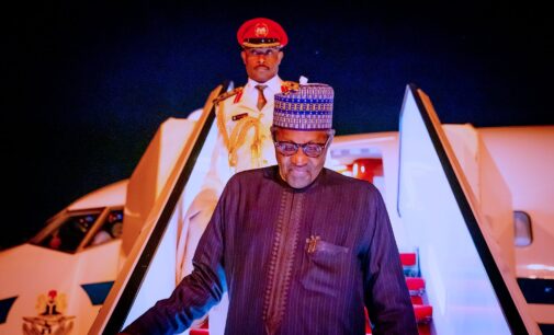 PHOTOS: Buhari returns to Nigeria after 13-day trip to UK for medical checkup