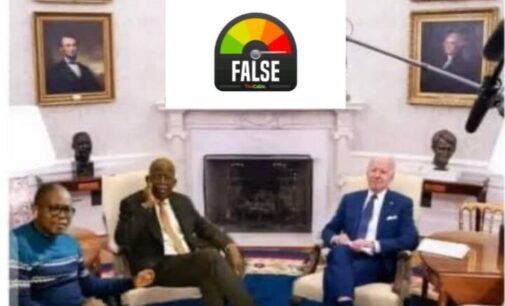 FAKE NEWS ALERT: Picture of Tinubu meeting Biden is photoshopped, says APC campaign