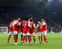 EPL: Arsenal go five points clear as Man City lose