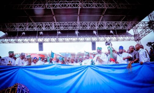 PHOTOS: Adamu, el-Rufai, Lalong, Fashola attend Tinubu mega rally in Lagos
