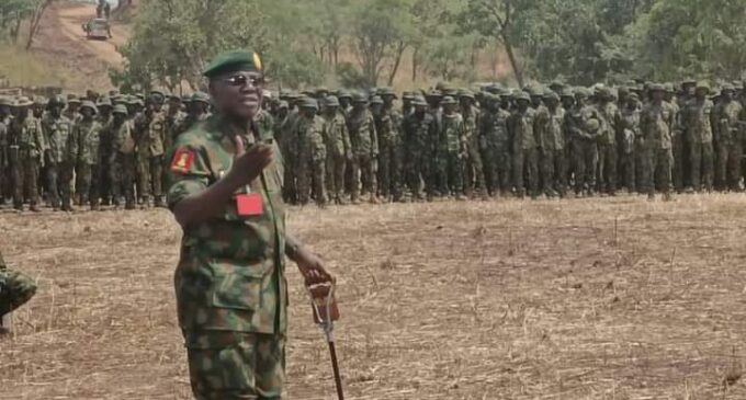Insecurity: We will not fail Nigerians, says army chief
