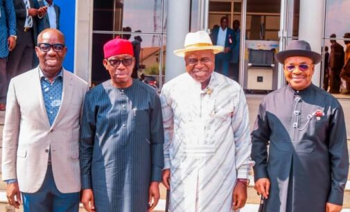We hope to reconcile key PDP leaders, says Okowa after meeting with Obaseki, Udom, Diri