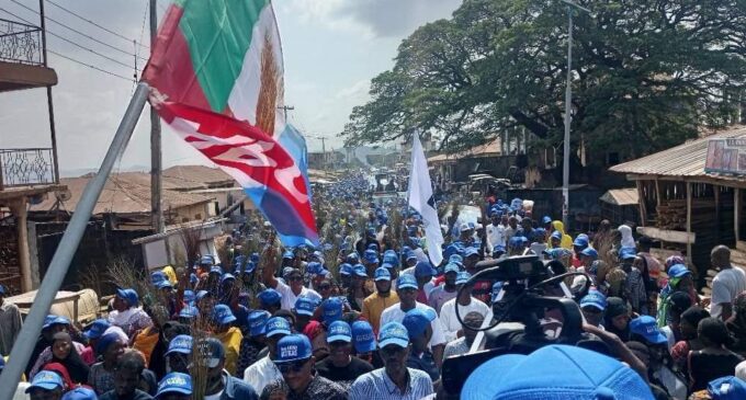 PHOTOS: Support group holds ‘one-million-man-march’ for Tinubu in Kogi