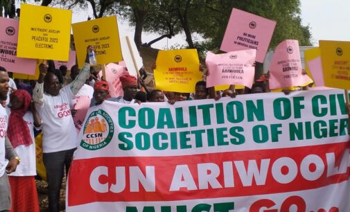 ‘You’re partisan’ — group stages protest, asks CJN to resign over comment on Integrity Group