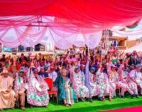 Atiku won 2019 election but was robbed, says wife as PDP holds rally in Ondo