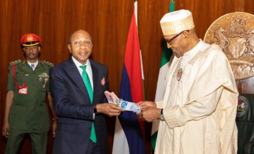 Buhari unveils redesigned naira notes