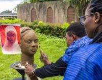 PHOTOS: French sculptor, OAU raise awareness on abducted Chibok girls with art exhibition
