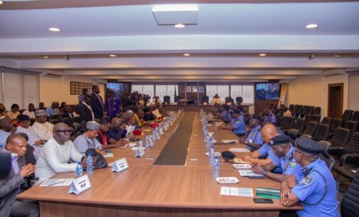 PHOTOS: IGP meets with INEC officials, politicians to discuss violence-free polls