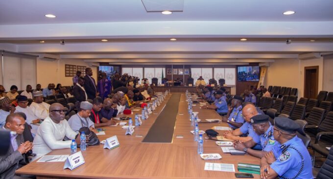 PHOTOS: IGP meets with INEC officials, politicians to discuss violence-free polls