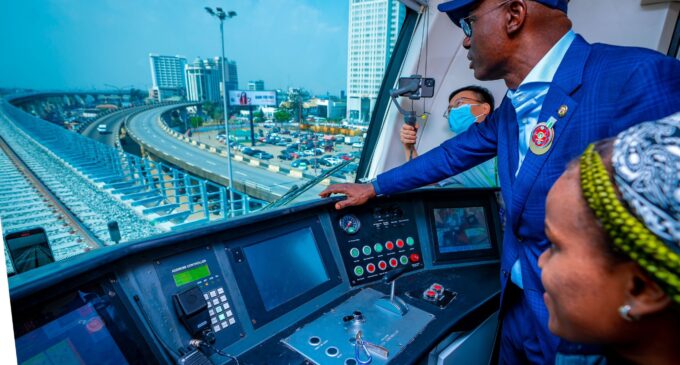 PHOTOS: Sanwo-Olu showcases Lagos blue line rail project