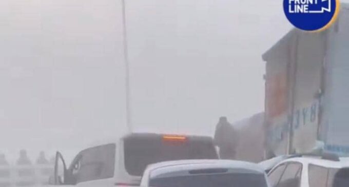 Over 200 vehicles involved in crash as fog covers bridge in China