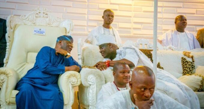 Atiku visits Ooni of Ife, asks Nigerians to give PDP ‘another opportunity’