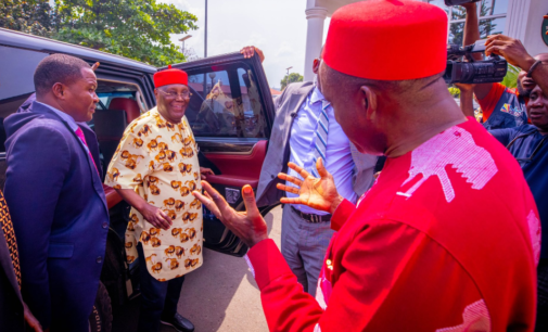 PHOTOS: Atiku visits Soludo ahead of PDP rally in Anambra