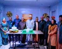 PHOTOS: Bala Mohammed, AbdulRazaq, Nigerian diplomats in US celebrate Buhari at 80