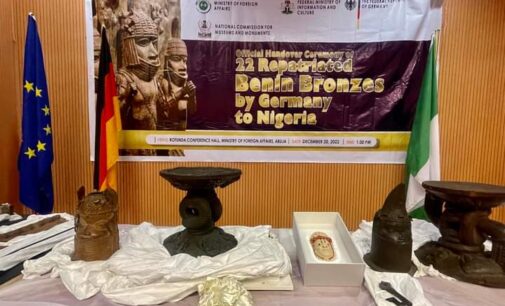 PHOTOS: Germany returns 22 looted artefacts to Nigeria