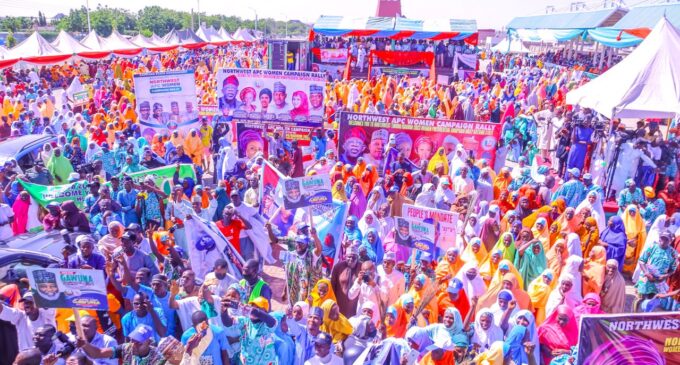 PHOTOS: Women wing of APC presidential campaign holds rally in Katsina
