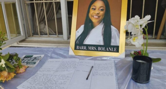 PHOTOS: Tributes pour in for Bolanle Raheem as family opens condolence register