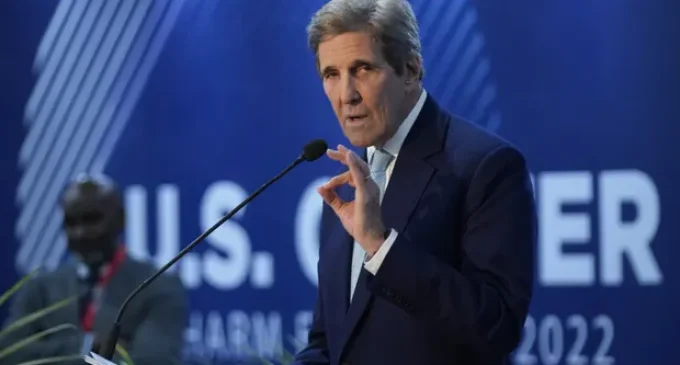 EXTRA: Fart sound interrupts John Kerry’s speech during COP28 panel session