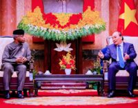PHOTOS: Osinbajo meets with Vietnam president Xuan Phuc