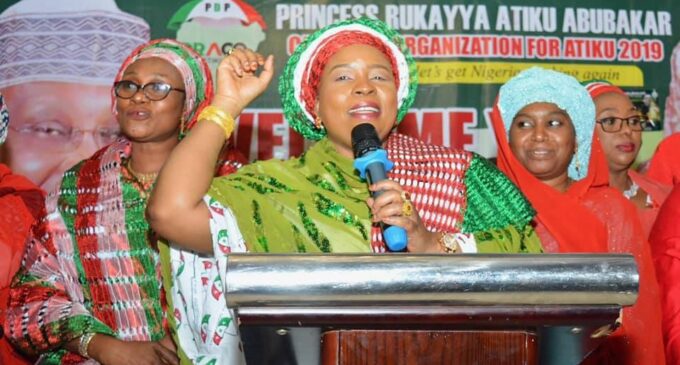 Atiku’s wife: My husband is only candidate that supports women’s participation in politics