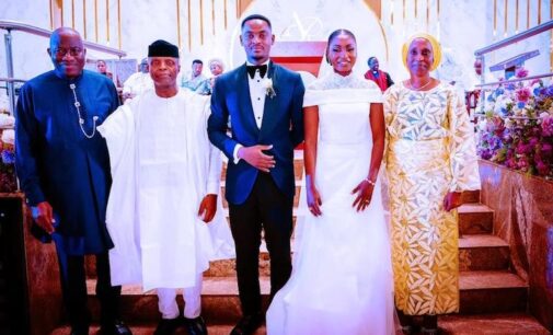 PHOTOS: Osinbajo, Jonathan attend wedding of Boss Mustapha’s daughter in Abuja