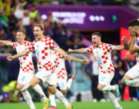 World Cup: Croatia beat Brazil on penalties to reach semis