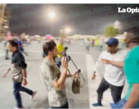 VIDEO: Eto’o attacks cameraman outside World Cup stadium