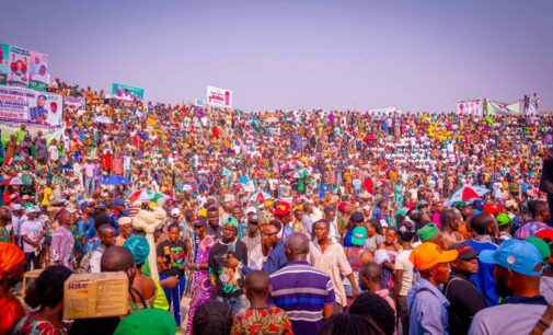 PHOTOS: Massive crowd as PDP holds presidential campaign in Ogun
