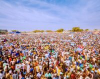 PHOTOS: Mammoth crowd as PDP campaigns in Sokoto